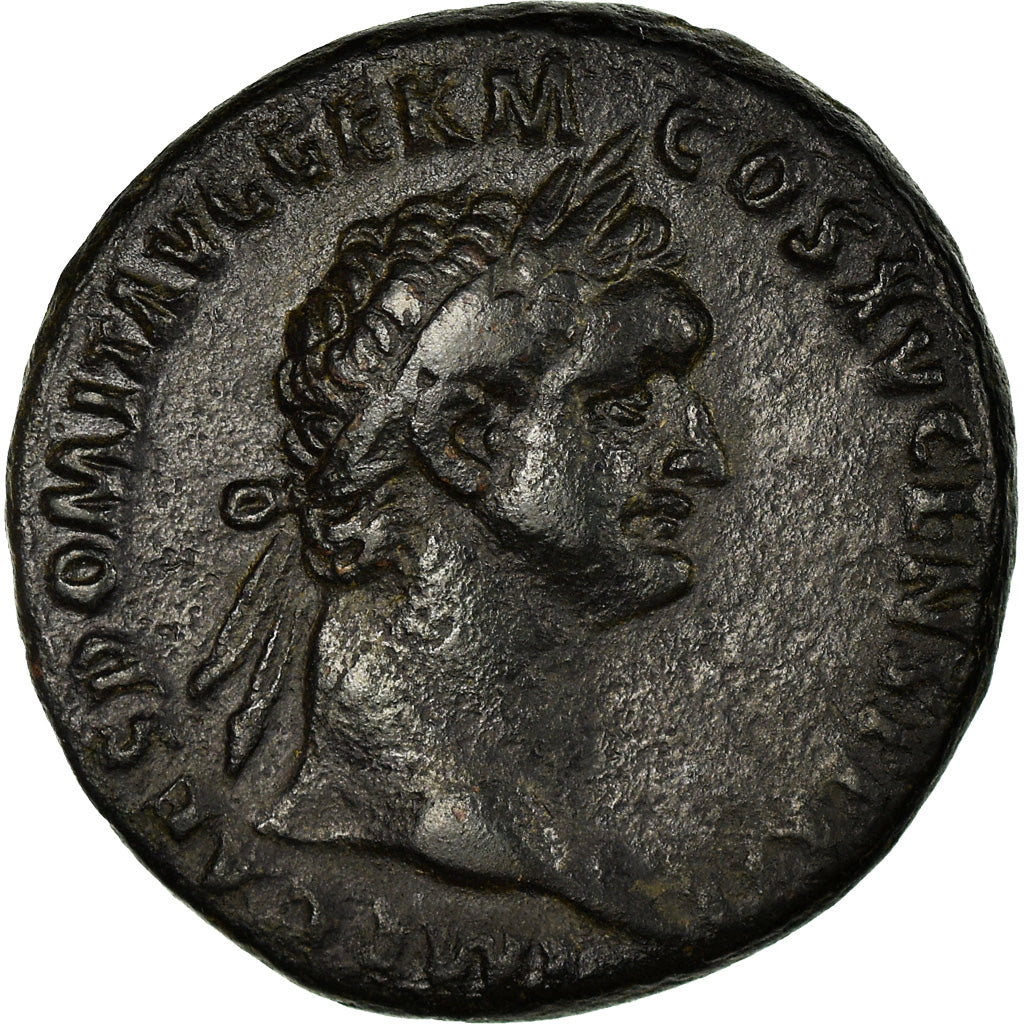 Coin, Domitian, As, 88-89, Rome, AU(50-53), Copper, RIC:650