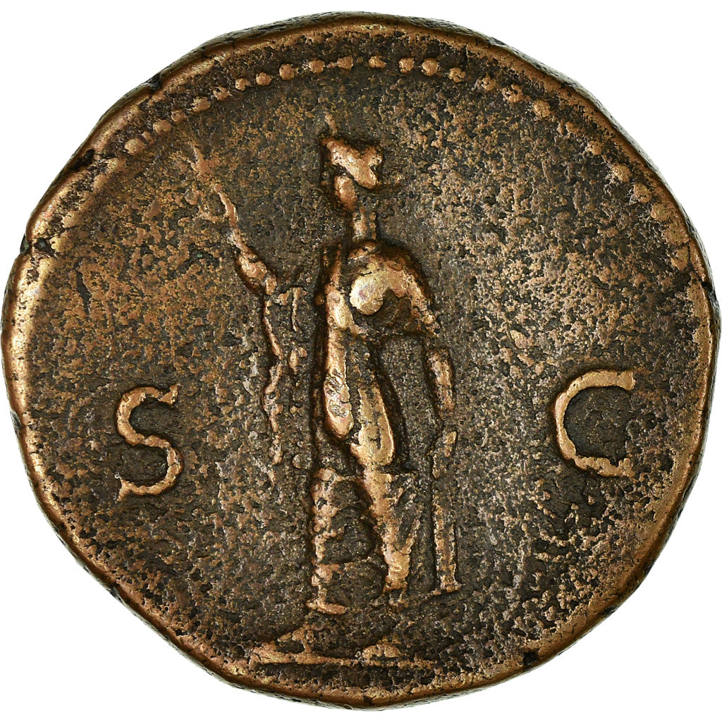 Coin, Domitian, As, Lyon - Lugdunum, AU(50-53), Copper, RIC:791a