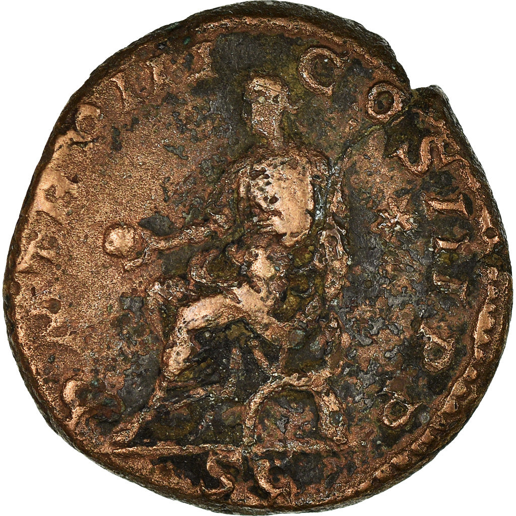 Moneda, Elagabalus, As, Roma, BC+, Cobre, Cohen:196