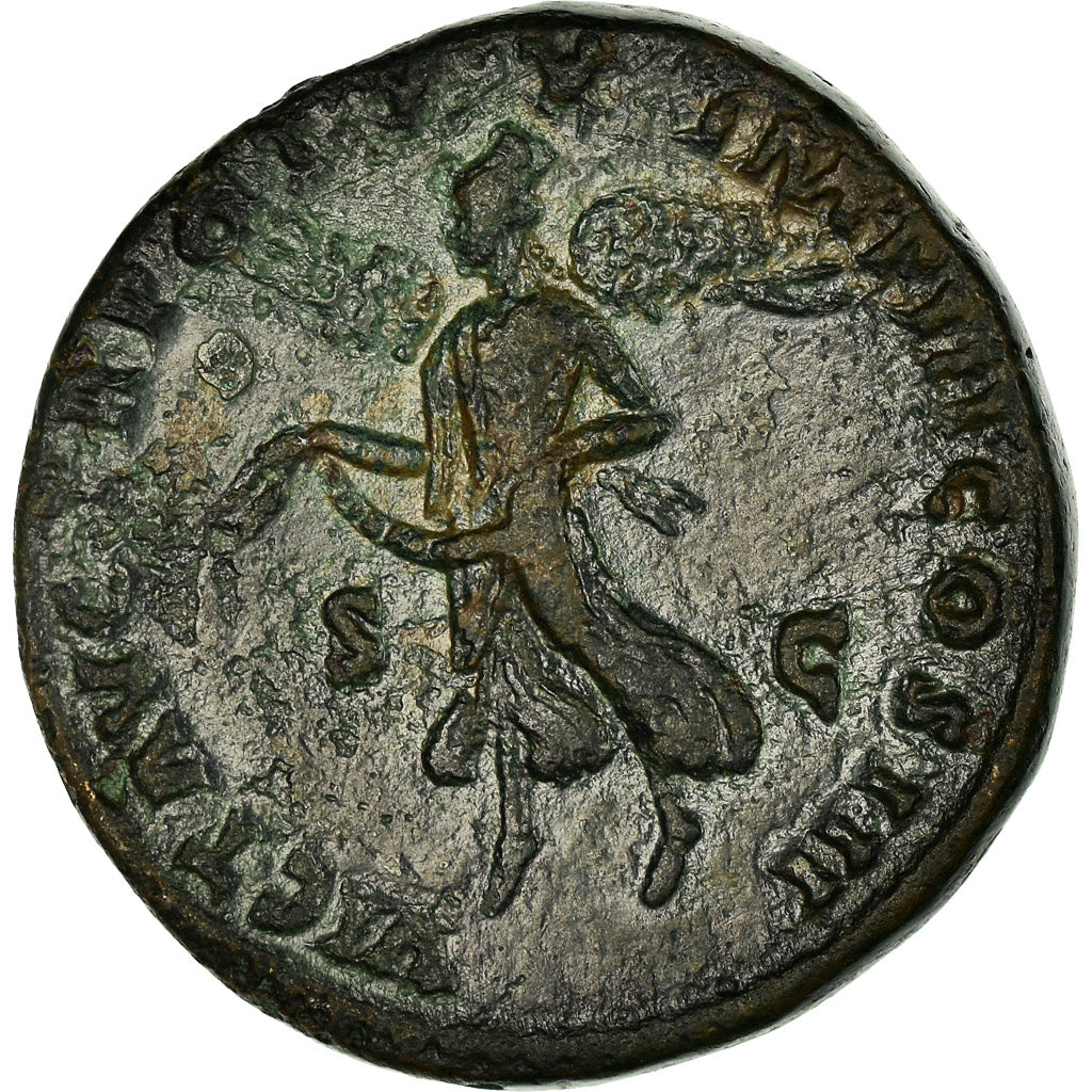 Moneda, Marcus Aurelius, Sestercio, 168, Rome, MBC, Cobre, RIC:925
