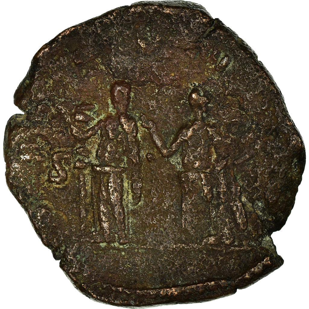 Monnaie, Trajan Dèce, Sesterce, Rome, TB+, Bronze, RIC:124a