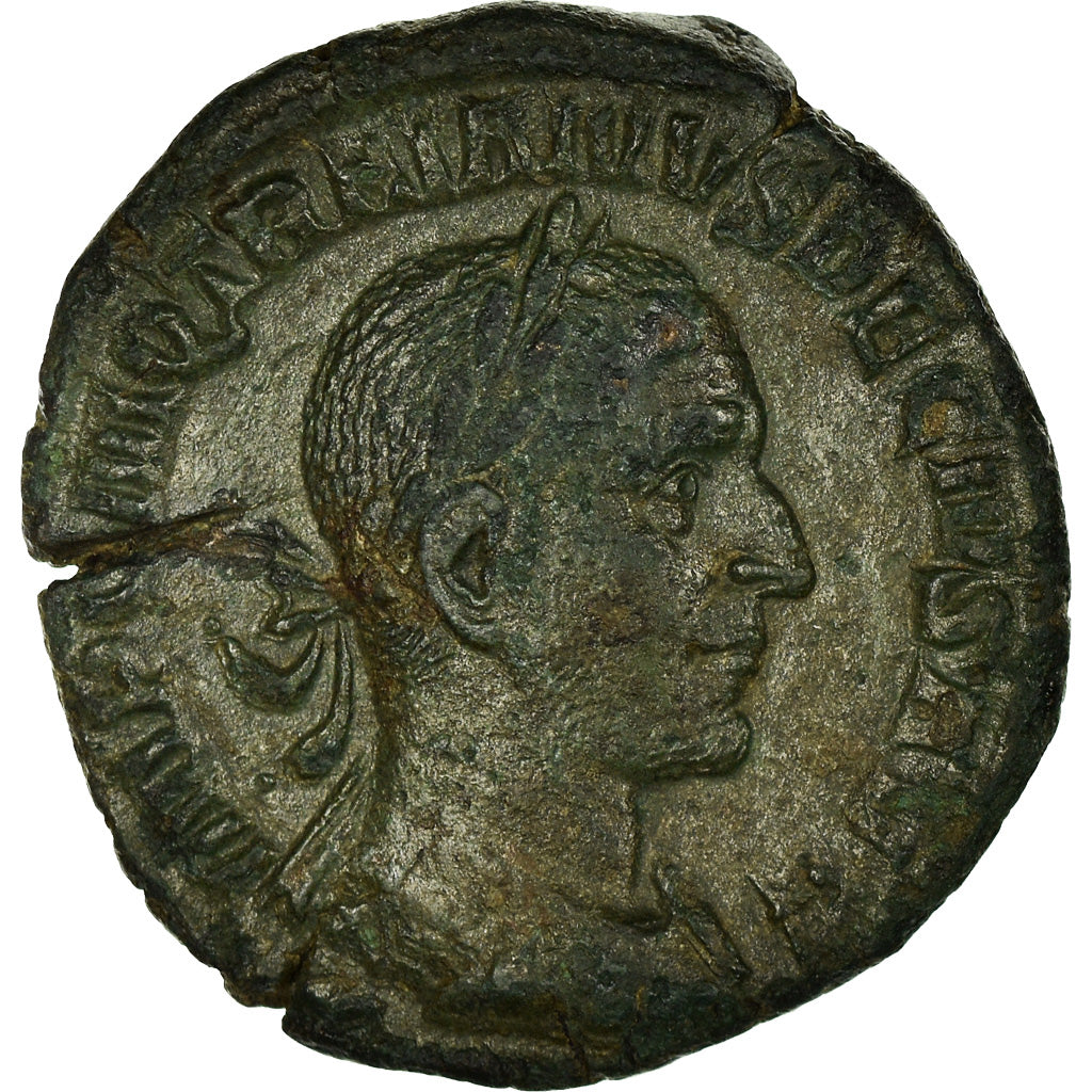 Monnaie, Trajan Dèce, Sesterce, Rome, TTB, Bronze, RIC:124a