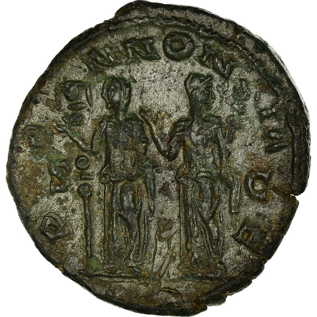 Monnaie, Trajan Dèce, Sesterce, Rome, TTB, Bronze, RIC:124a