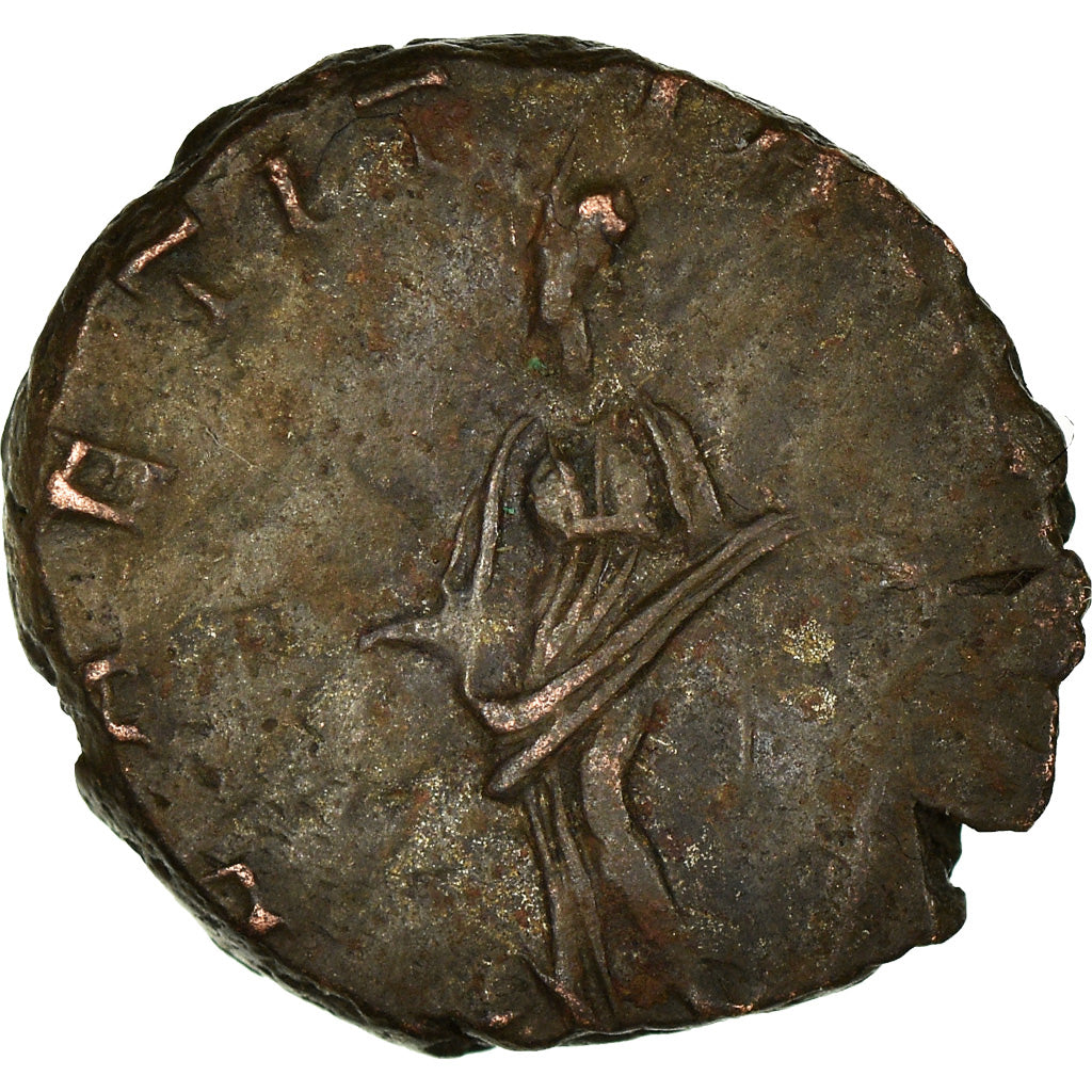 Moneda, Tetricus I, Antoninianus, Trier or Cologne, BC+, Vellón