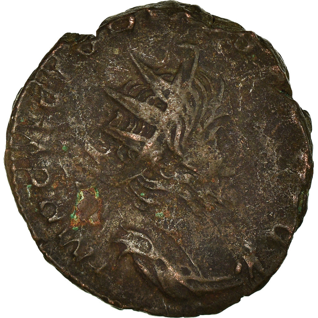 Moneda, Tetricus I, Antoninianus, Trier or Cologne, BC+, Vellón