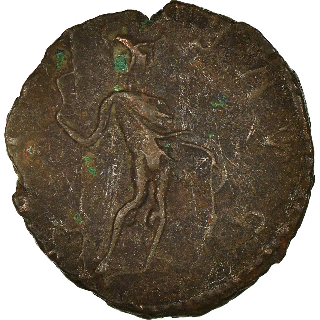 Moneda, Tetricus I, Antoninianus, Trier or Cologne, BC+, Vellón