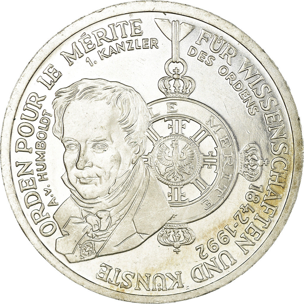 Coin, GERMANY - FEDERAL REPUBLIC, 10 Mark, 1992, Munich, Germany, AU(55-58)