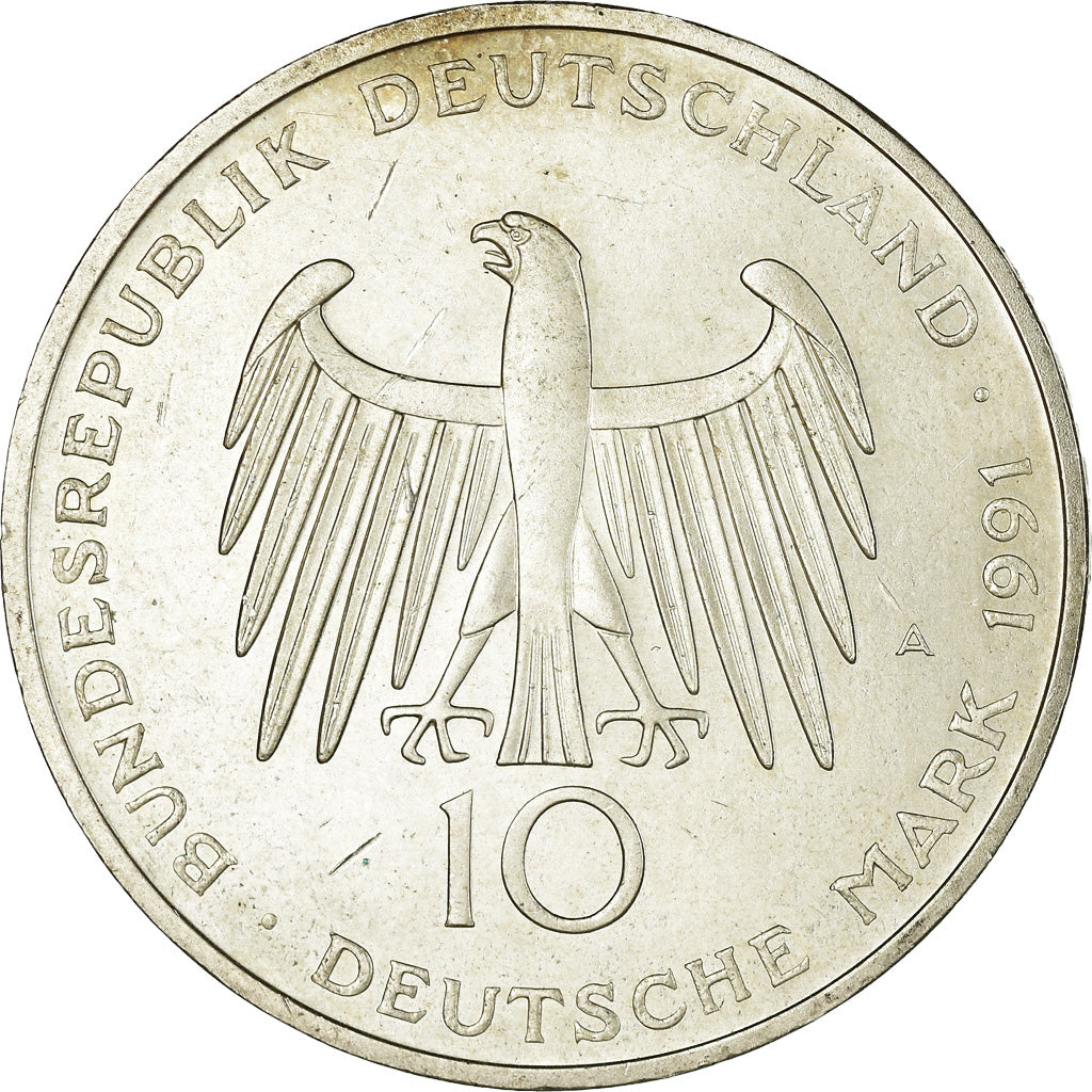 Coin, GERMANY - FEDERAL REPUBLIC, 10 Mark, 1991, Berlin, Germany, MS(60-62)