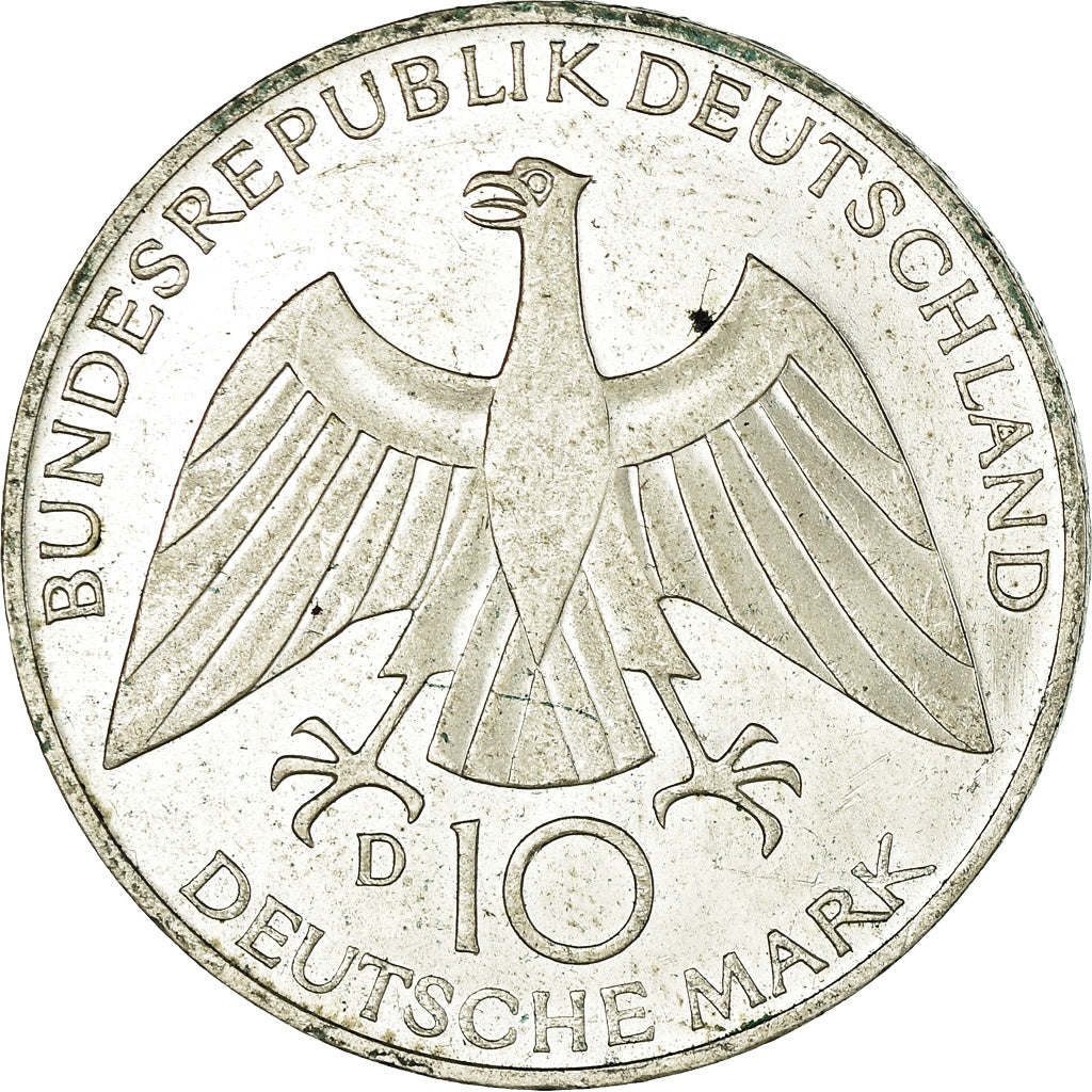 Coin, GERMANY - FEDERAL REPUBLIC, 10 Mark, 1972, Munich, AU(50-53), Silver