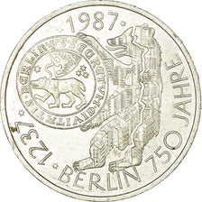 Coin, GERMANY - FEDERAL REPUBLIC, 10 Mark, 1987, Hamburg, Germany, AU(50-53)