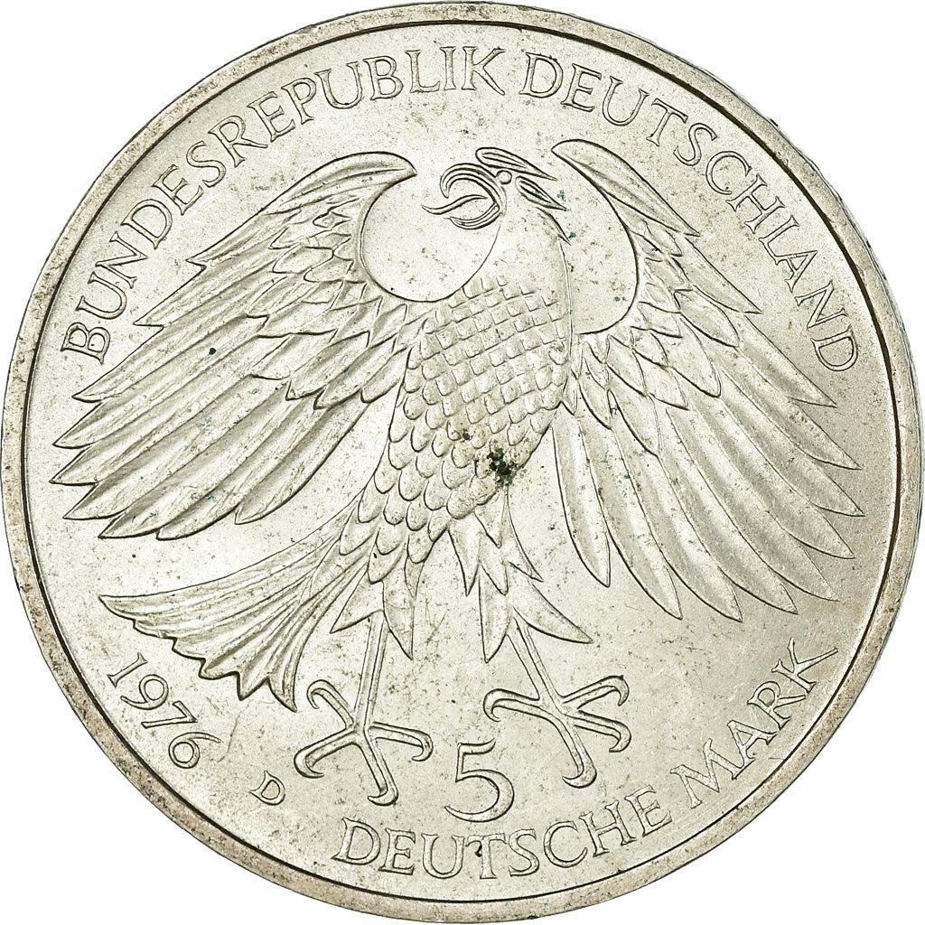 Coin, GERMANY - FEDERAL REPUBLIC, 5 Mark, 1976, Munich, Germany, MS(60-62)