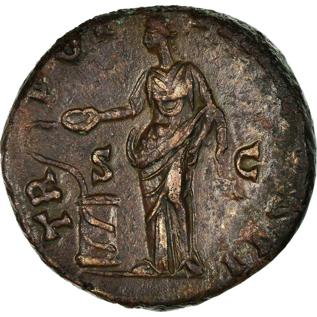 Coin, Marcus Aurelius, As, 161, Rome, Rare, EF(40-45), Bronze, Cohen:679