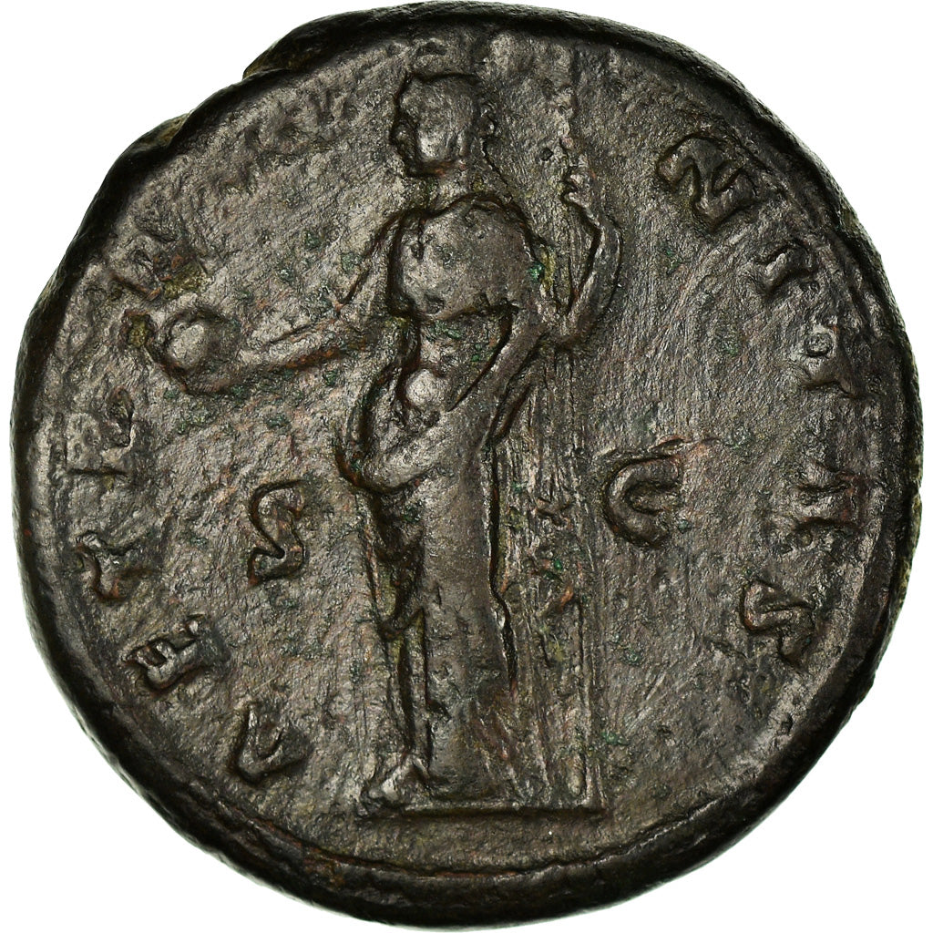 Munten, Faustina I, Dupondius, Rome, ZF, Bronze, RIC:1163b