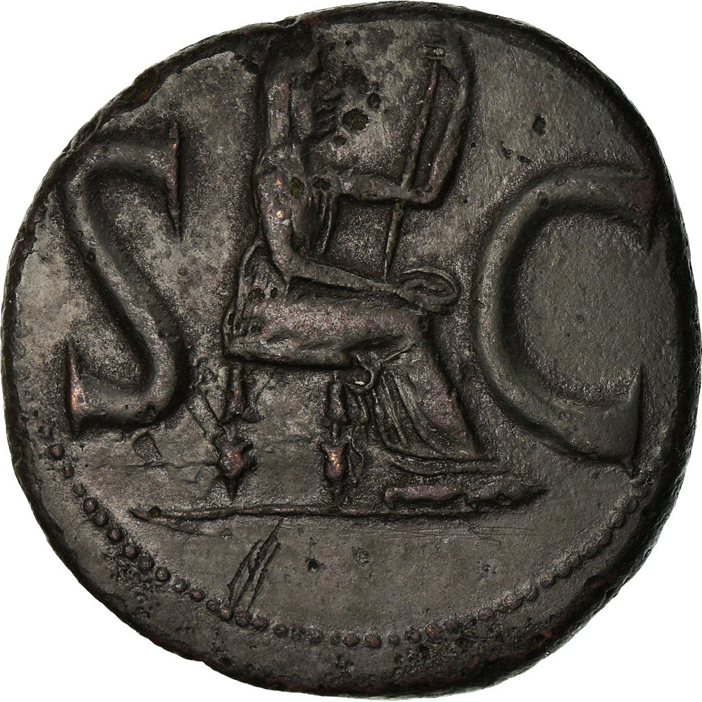 Coin, Augustus, Dupondius, 15-10 BC, Rome, AU(50-53), Bronze, RIC:230