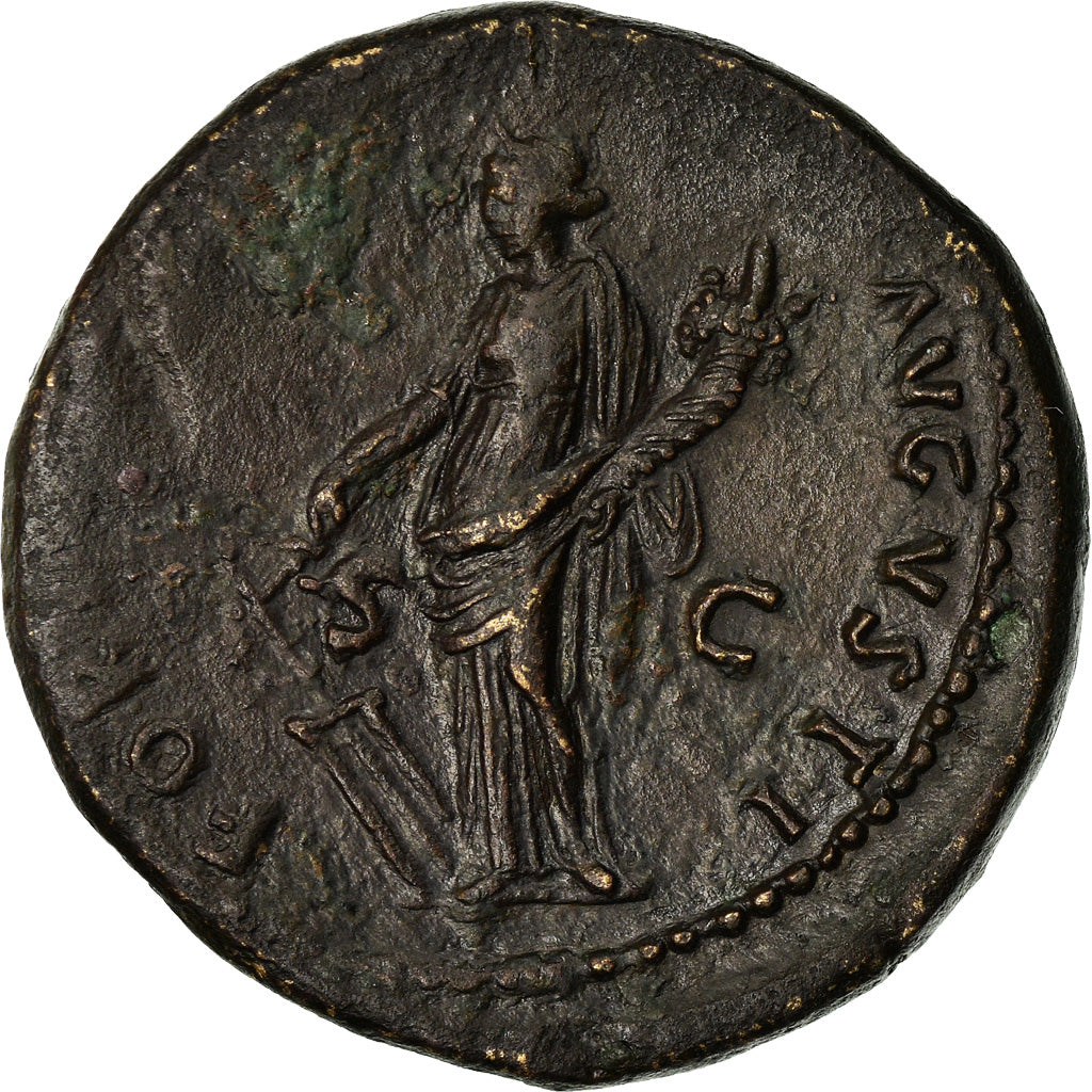 Coin, Domitian, Dupondius, 90-91, Rome, AU(50-53), Bronze, RIC:705