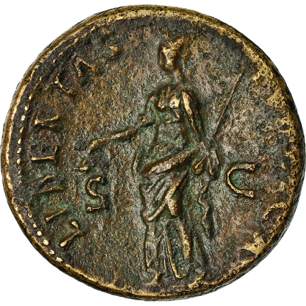 Monnaie, Nerva, Dupondius, AD 97, Roma, TTB+, Bronze, RIC:65