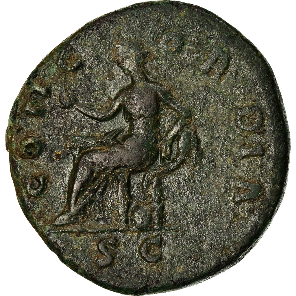 Coin, Faustina II, As, 147-152, Roma, EF(40-45), Bronze, RIC:1086
