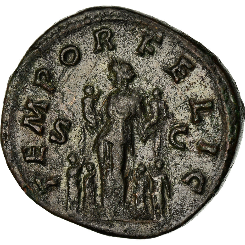 Moneda, Faustina II, Dupondius, Roma, MBC+, Cobre, RIC:1676