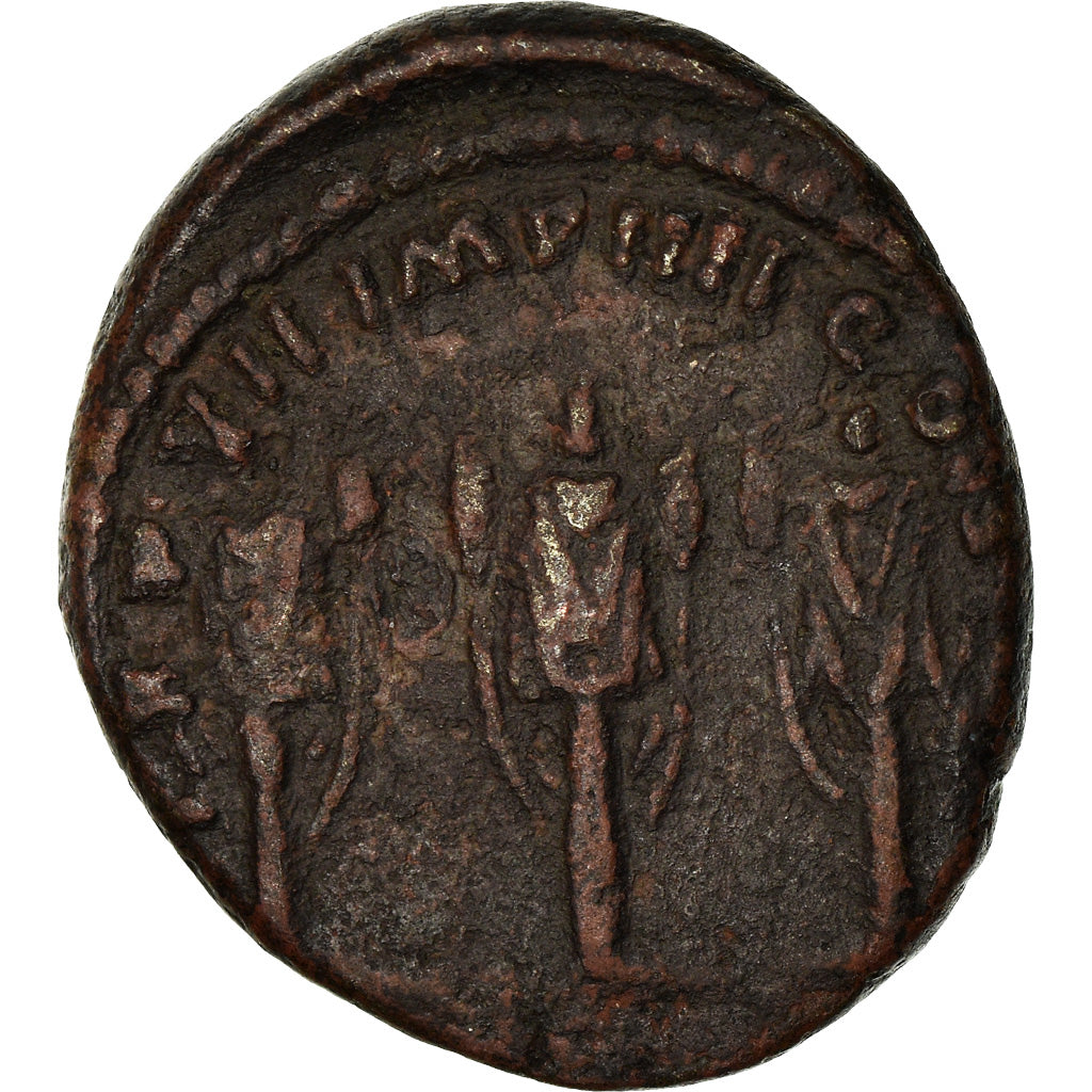 Coin, Lucius Verus, As, Rome, VF(30-35), Bronze, RIC:1464