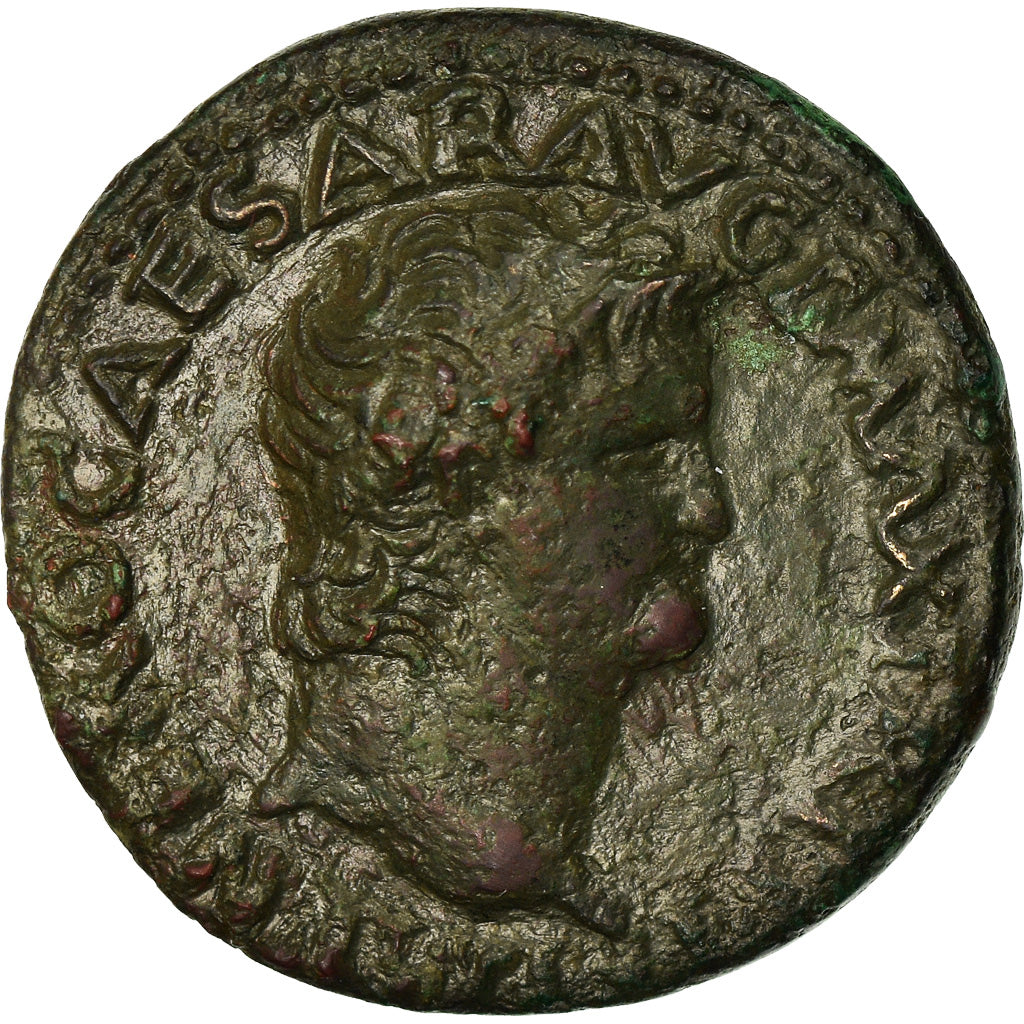 Coin, Nero, As, 64-67, Lyon - Lugdunum, EF(40-45), Copper, RIC:543