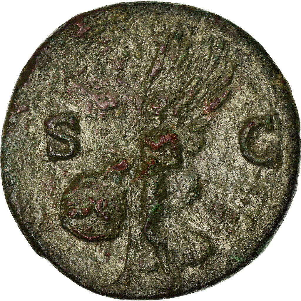 Coin, Nero, As, 64-67, Lyon - Lugdunum, EF(40-45), Copper, RIC:543