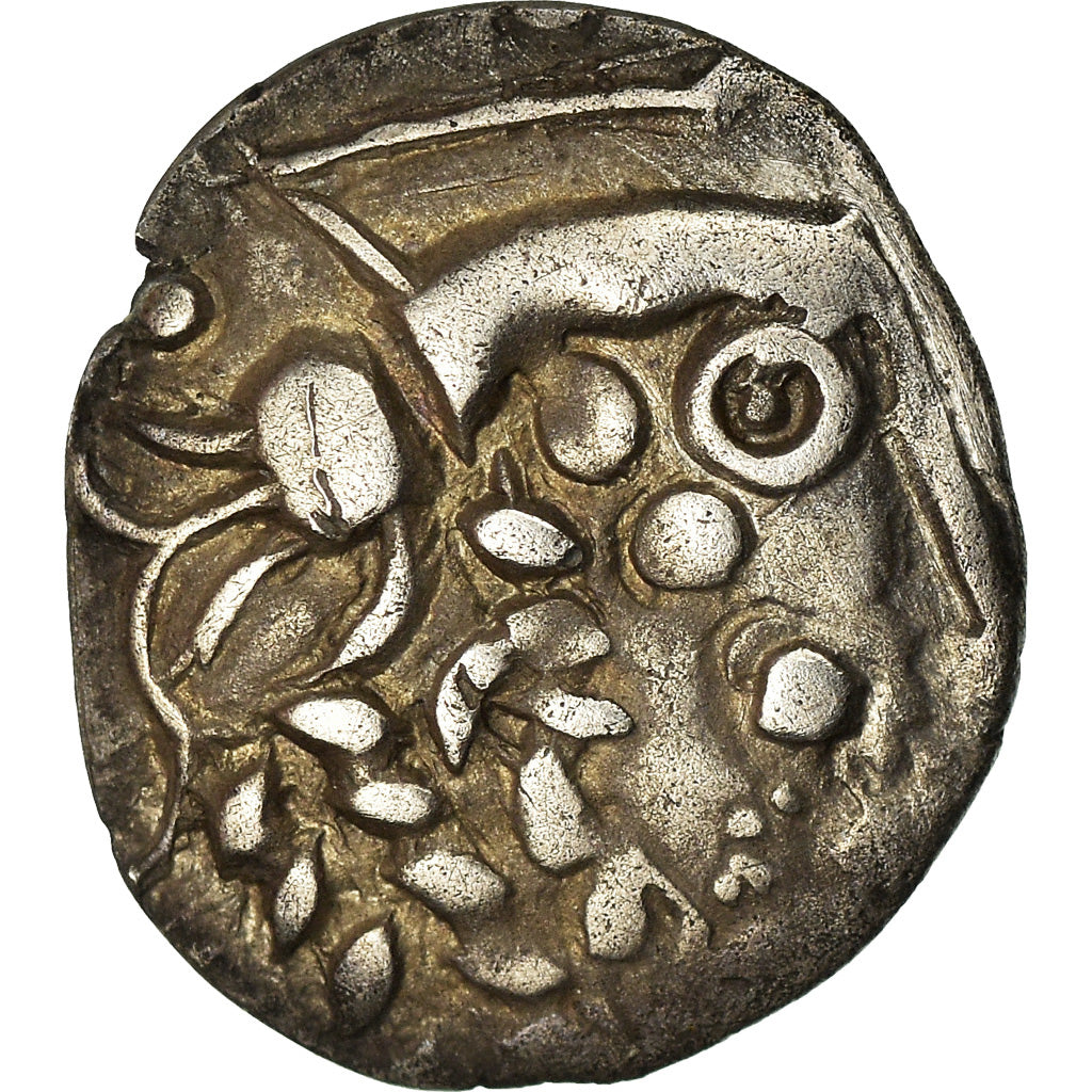 Coin, Ambiani, Denarius, Rare, AU(55-58), Silver, Delestrée:S2428A