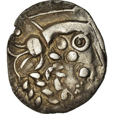 Coin, Ambiani, Denarius, Rare, AU(55-58), Silver, Delestrée:S2428A