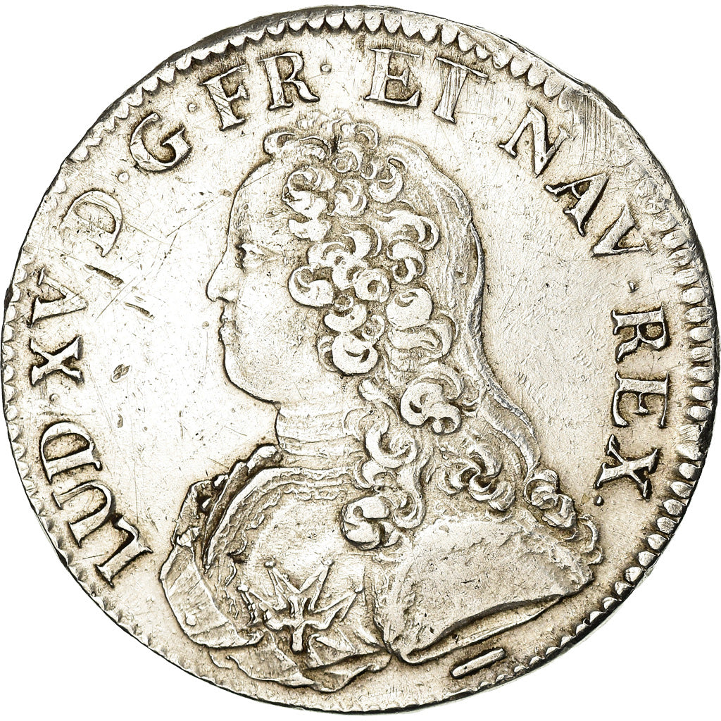 Coin, France, Louis XV, Écu aux branches d'olivier, Ecu, 1727, Lille