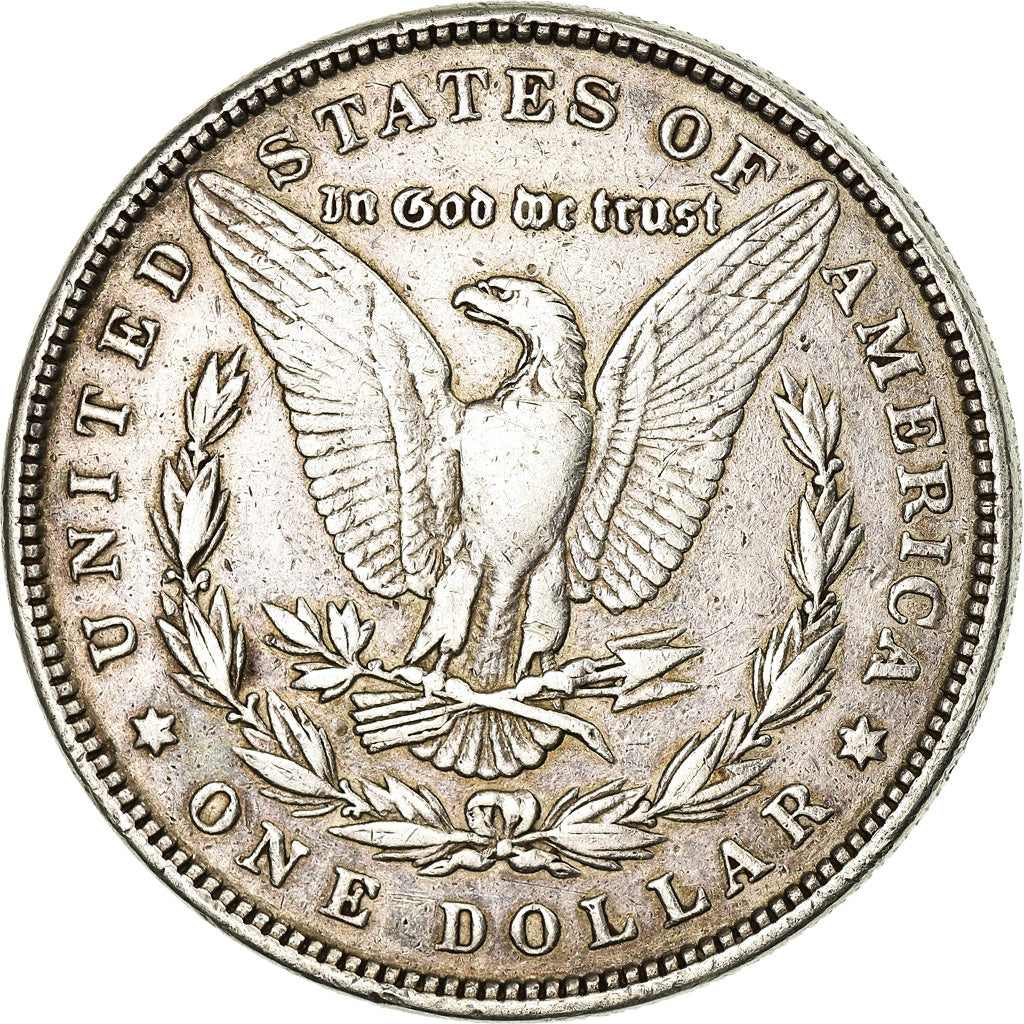 Coin, United States, Morgan Dollar, Dollar, 1881, U.S. Mint, Philadelphia