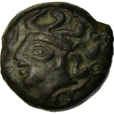 Moneta, Aulerci Eburovices, Bronze Æ, BB+, Bronzo, Delestrée:S2458C
