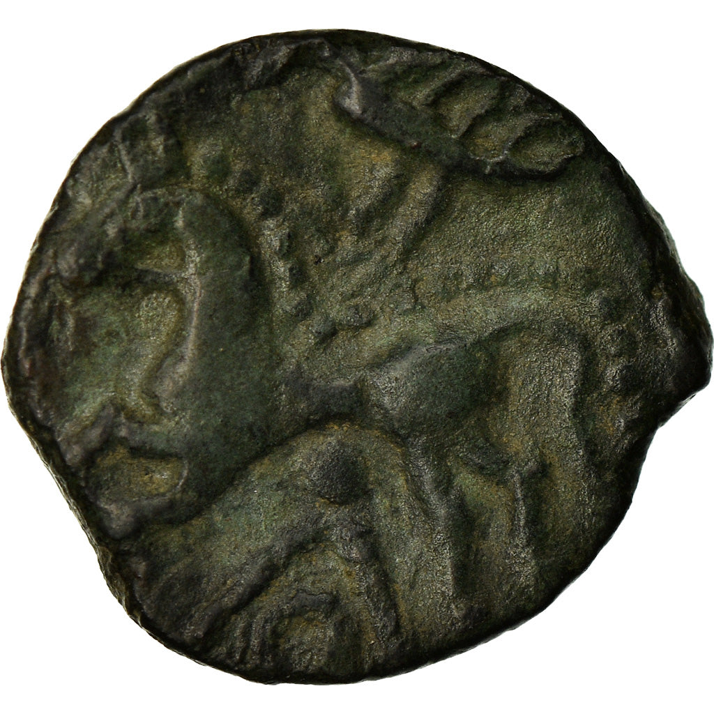 Moneta, Aulerci Eburovices, Bronze Æ, BB+, Bronzo, Delestrée:S2458C