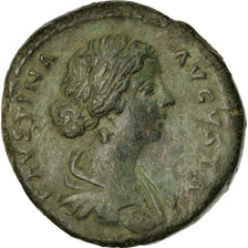 Coin, Faustina II, As, 156-161, Roma, EF(40-45), Bronze, RIC:1639