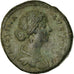 Coin, Faustina II, As, 156-161, Roma, EF(40-45), Bronze, RIC:1639