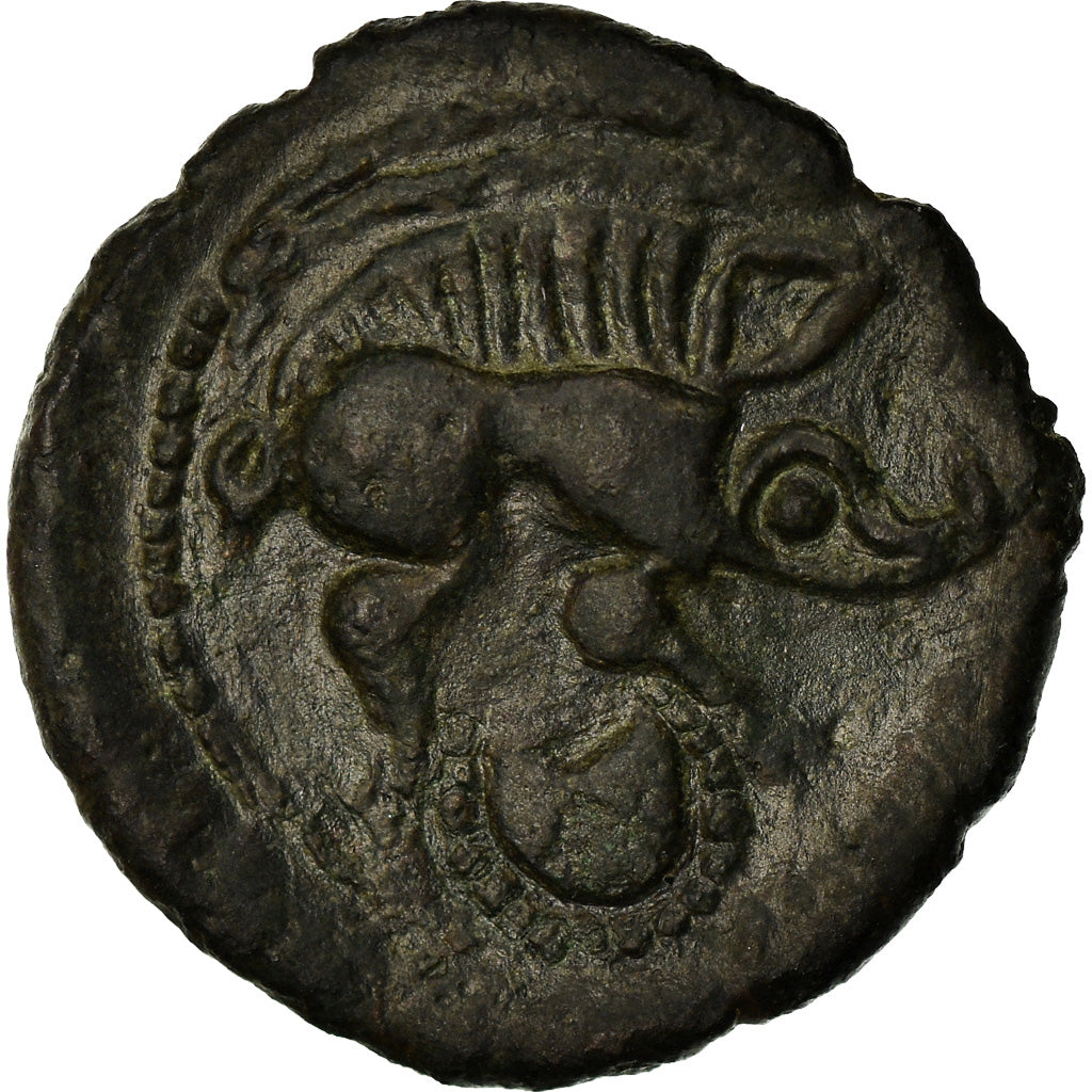 Moneta, Caletes, Bronze Æ, 60-50 BC, BB, Bronzo, Delestrée:667