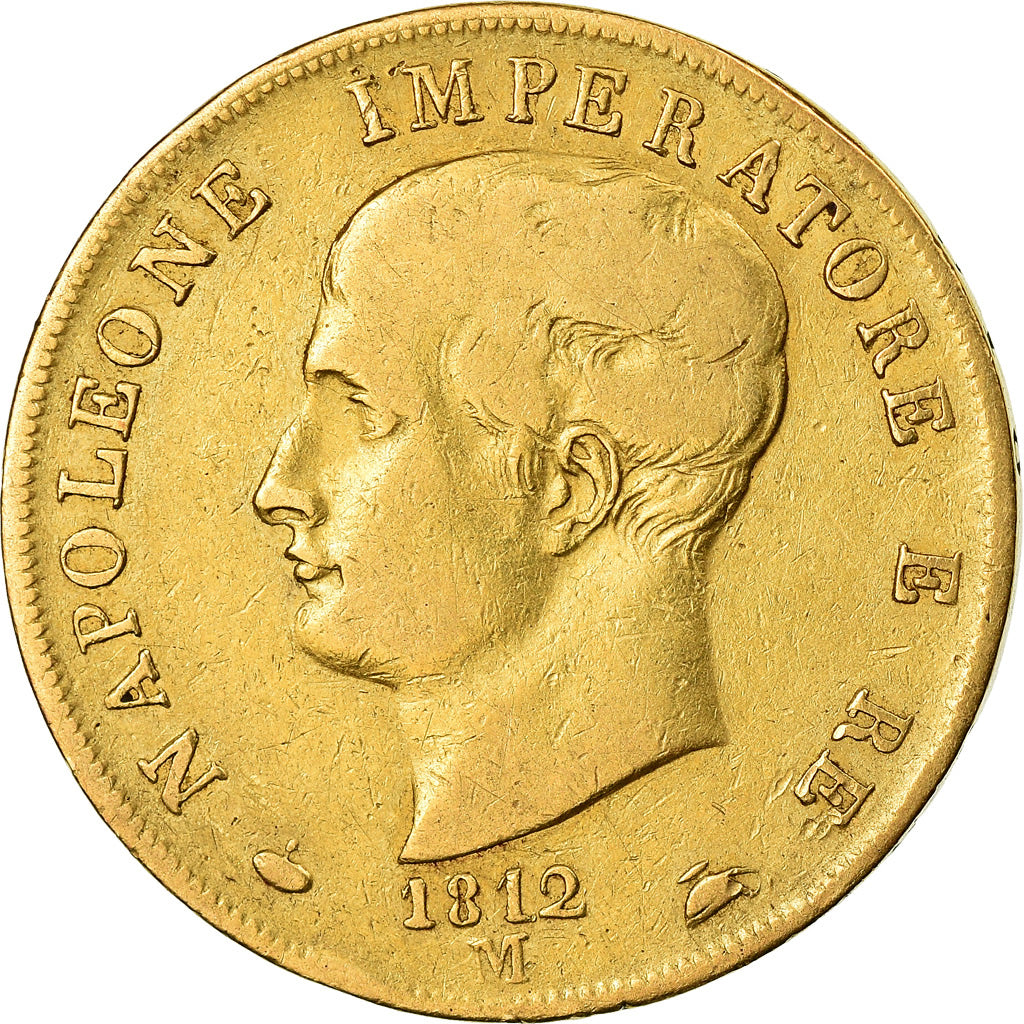 Coin, ITALIAN STATES, KINGDOM OF NAPOLEON, Napoleon I, 40 Lire, 1812, Milan