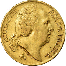 Coin, France, Louis XVIII, Louis XVIII, 20 Francs, 1817, Paris, VF(30-35), Gold