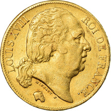Monnaie, France, Louis XVIII, Louis XVIII, 20 Francs, 1819, Paris, TTB+, Or