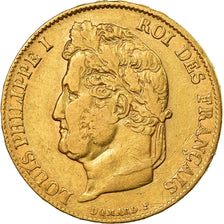 Monnaie, France, Louis-Philippe, 20 Francs, 1841, Paris, TB+, Or, Gadoury:1031