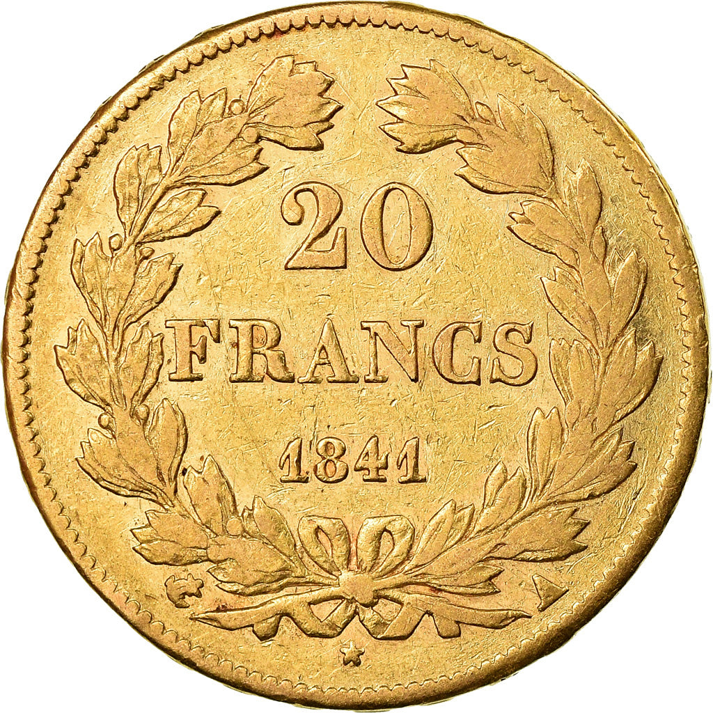 Monnaie, France, Louis-Philippe, 20 Francs, 1841, Paris, TB+, Or, Gadoury:1031