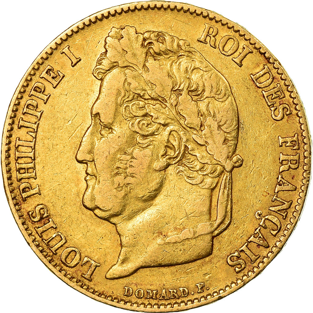 Moneda, Francia, Louis-Philippe, 20 Francs, 1842, Paris, MBC, Oro, KM:750.1
