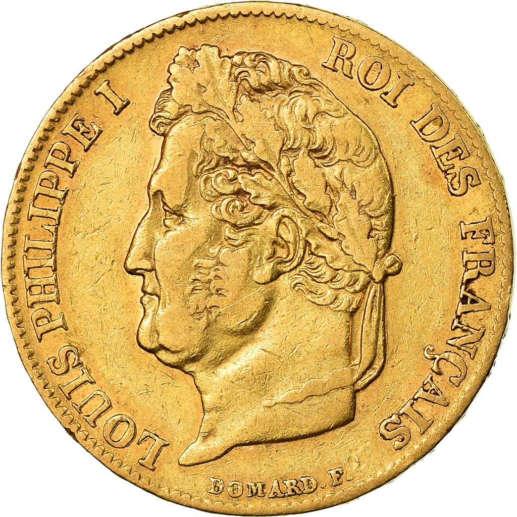 Coin, France, Louis-Philippe, 20 Francs, 1835, Lille, VF(30-35), Gold, KM:750.5