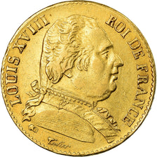Moneta, Francia, Louis XVIII, Louis XVIII, 20 Francs, 1814, Bayonne, BB, Oro
