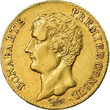 Moeda, França, Napoléon I, 20 Francs, An 12 (1804), Paris, EF(40-45), Dourado