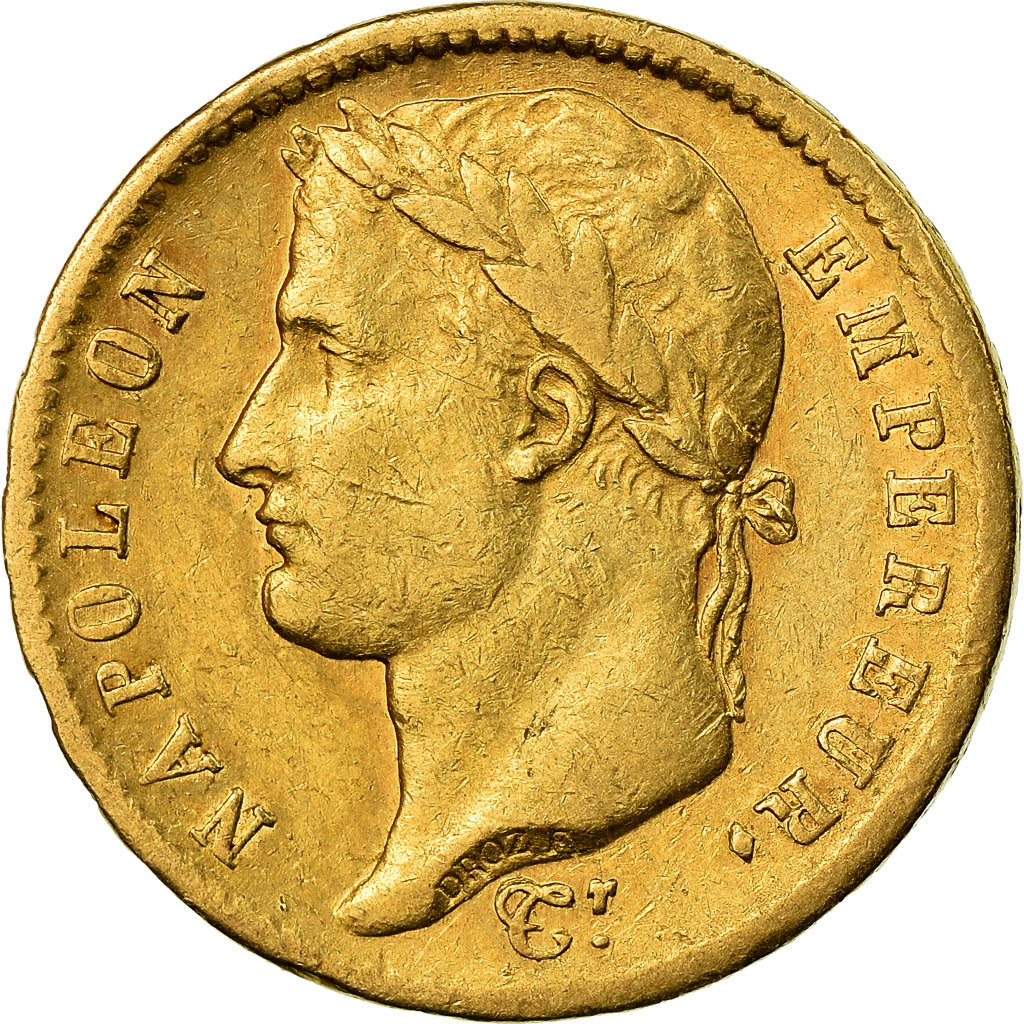 Moneda, Francia, Napoléon I, 20 Francs, 1812, Paris, BC+, Oro, KM:695.1