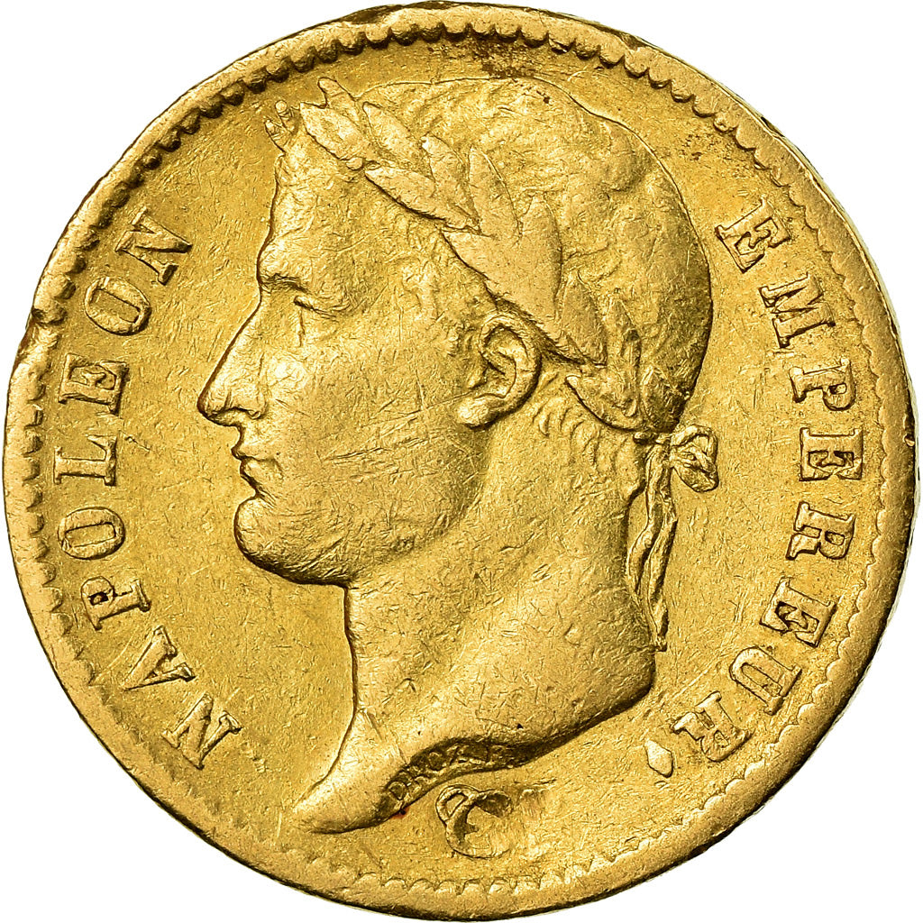 Moneda, Francia, Napoléon I, 20 Francs, 1812, Roma, BC+, Oro, KM:695.8
