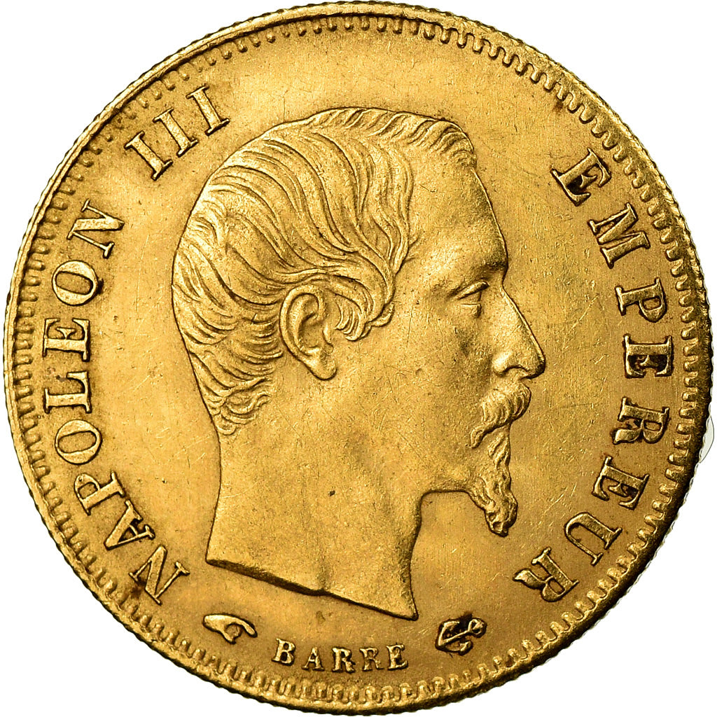 Moneta, Francia, Napoleon III, 5 Francs, 1856, Paris, BB+, Oro, KM:787.1