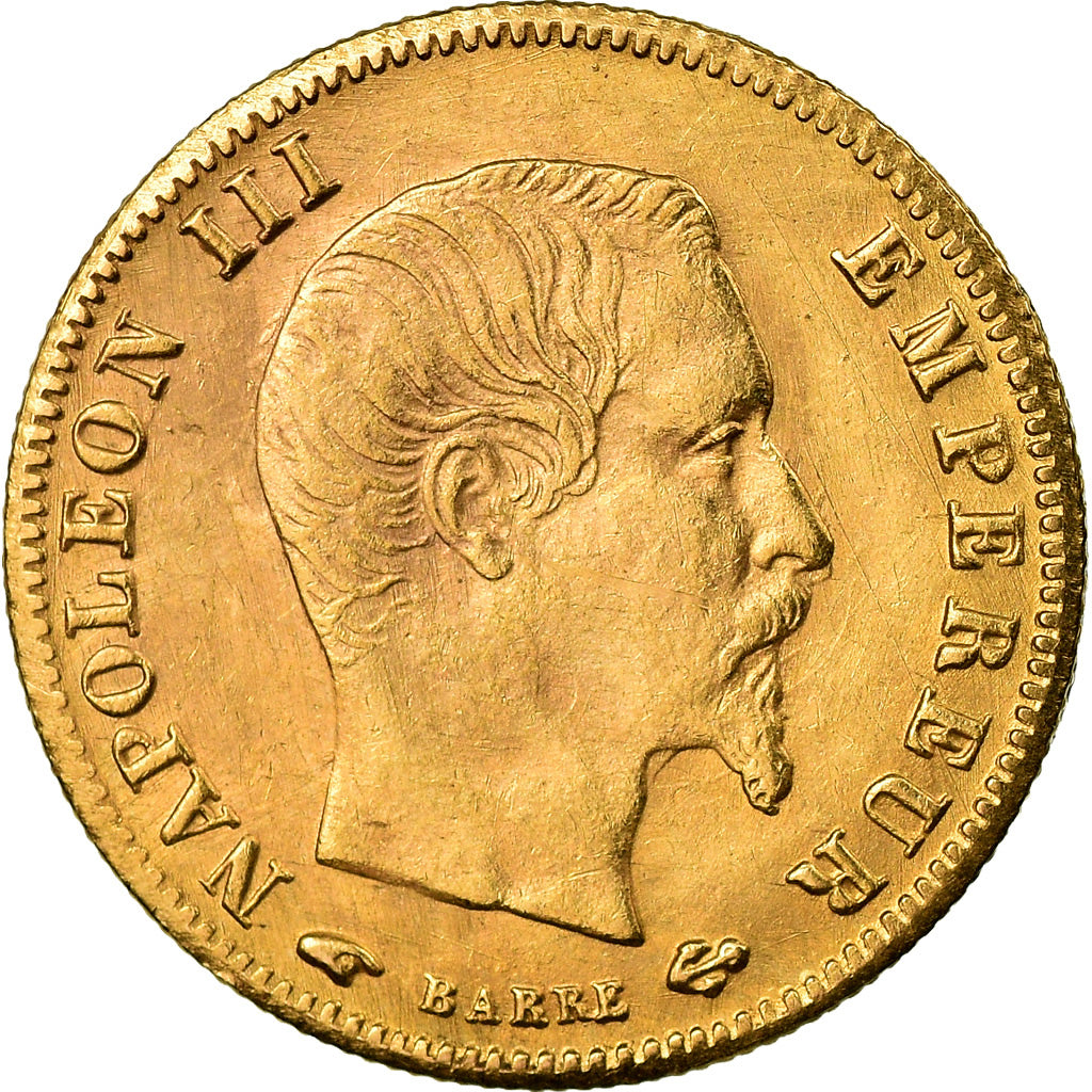 Moneta, Francia, Napoleon III, 5 Francs, 1859, Paris, SPL-, Oro, Gadoury:1001