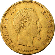 Munten, Frankrijk, Napoleon III, 5 Francs, 1857, Paris, FR+, Goud, KM:787.1