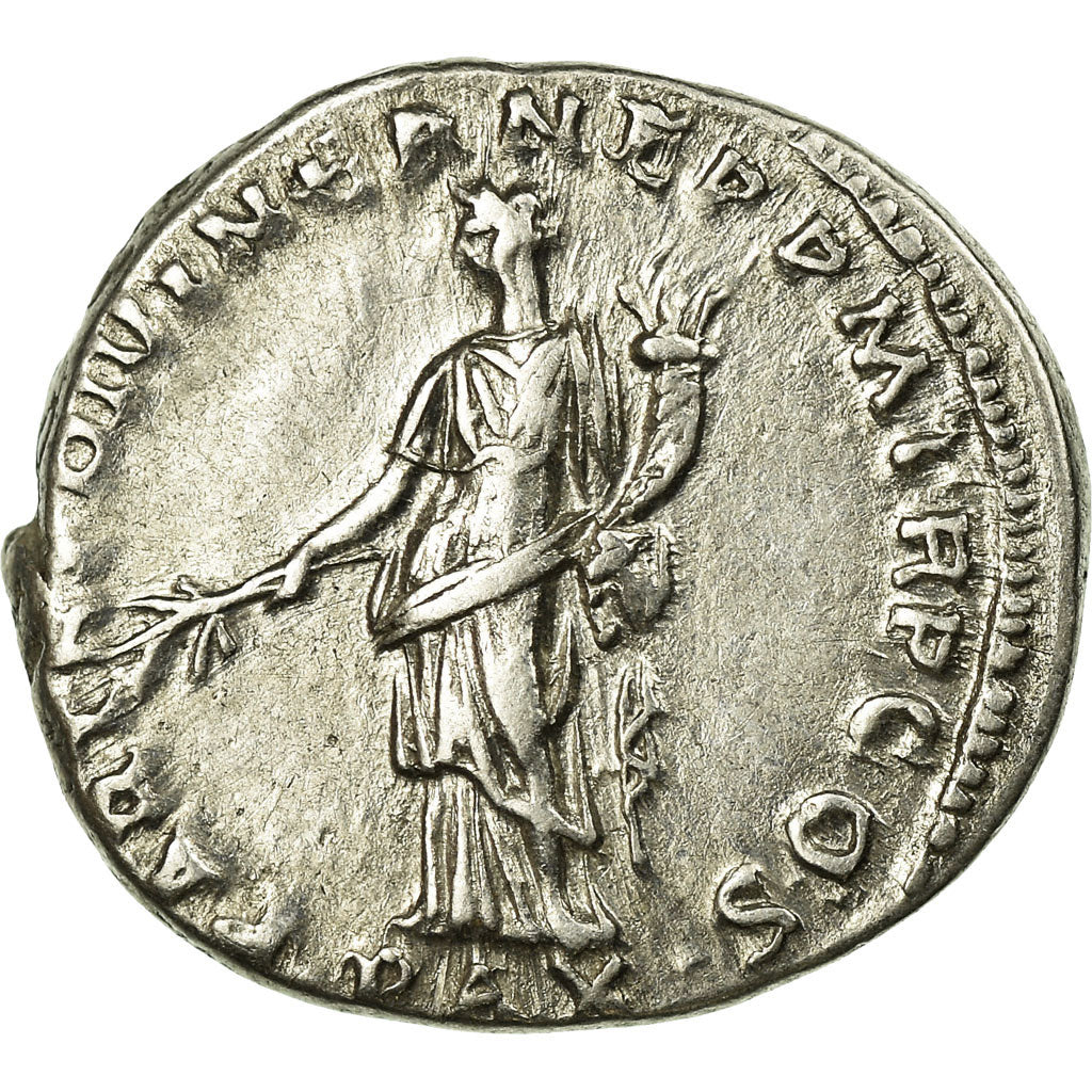 Coin, Hadrian, Denarius, Rome, AU(50-53), Silver, Cohen:1007