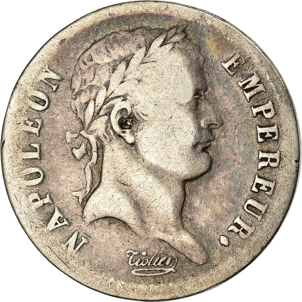 Coin, France, Napoléon I, 1/2 Franc, 1808, Paris, VF(20-25), Silver, KM:680.1